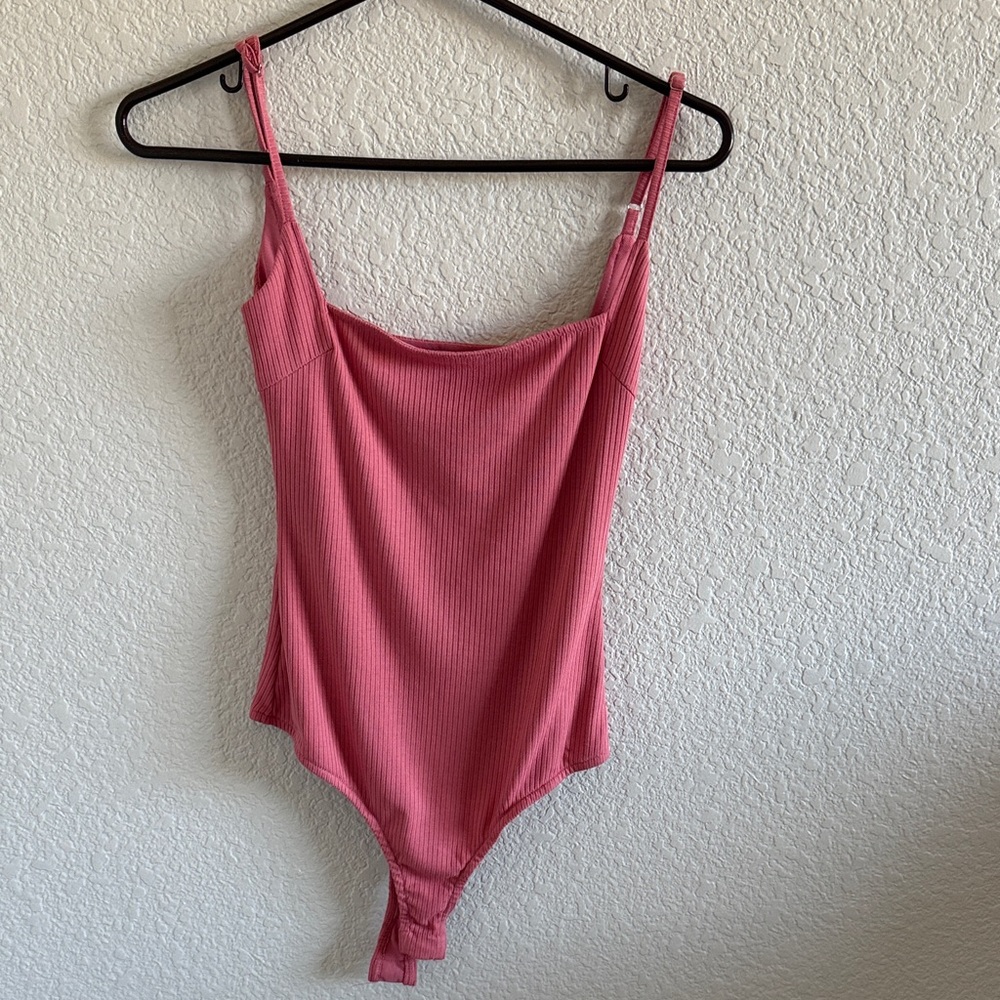 Lulu's Blush Pink Ribbed Knit Top